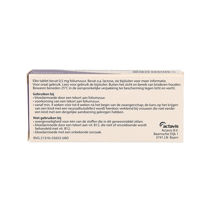Sanias Foliumzuur 0.5mg 30 Tabletten