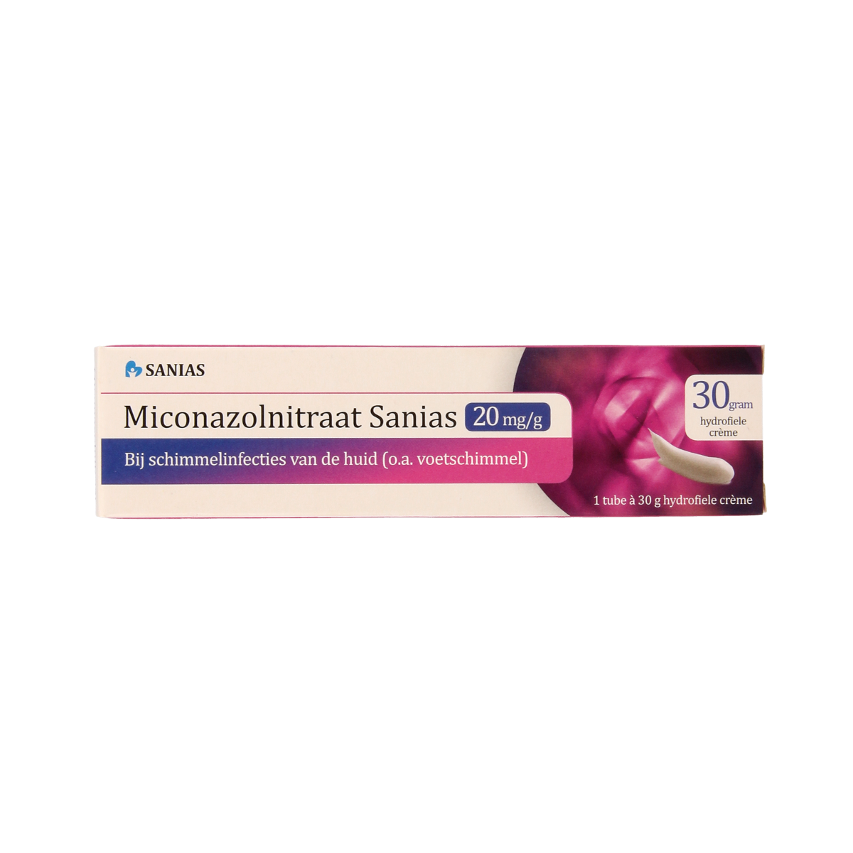 Sanias Miconazolnitraat 20mg creme 30.00 Gram