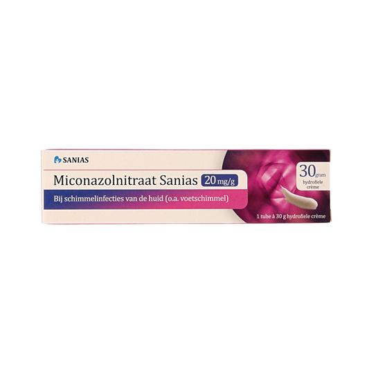 Sanias Miconazolnitraat 20mg creme 30 Gram