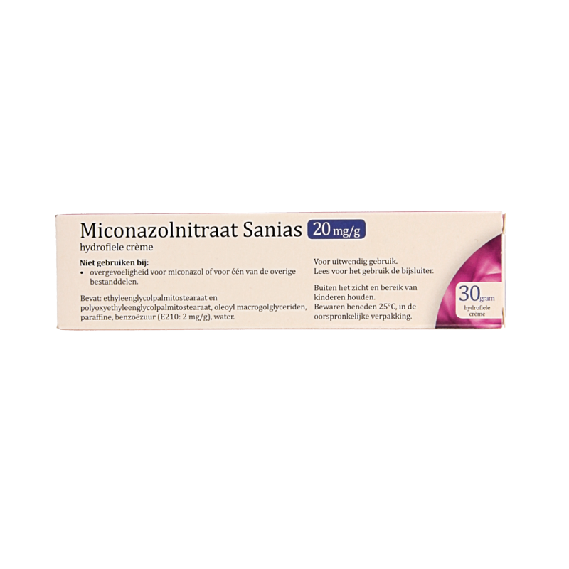 Sanias Miconazolnitraat 20mg creme 30 Gram