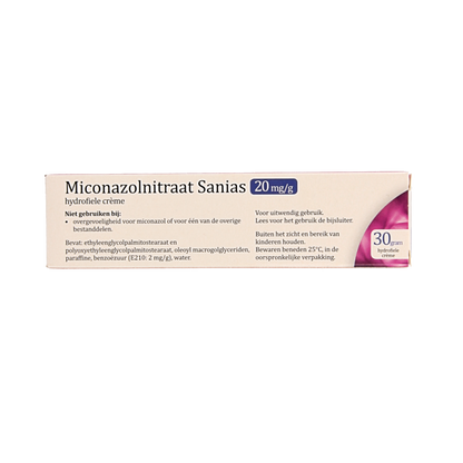 Sanias Miconazolnitraat 20mg creme 30 Gram