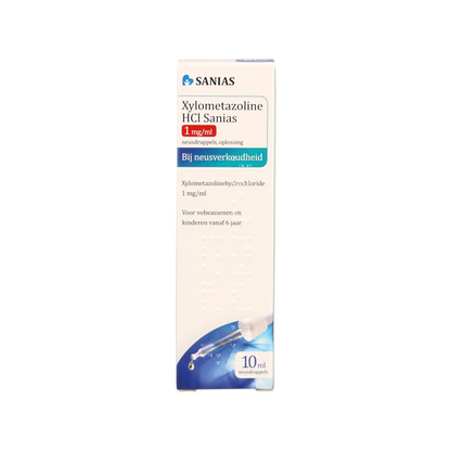 Sanias Xylometazoline HCI 1mg druppels 10 Milliliter