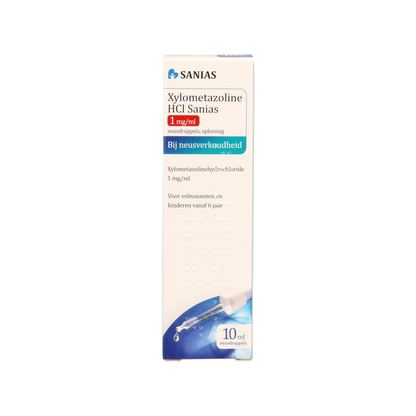 Sanias Xylometazoline HCI 1mg druppels 10.00 Milliliter