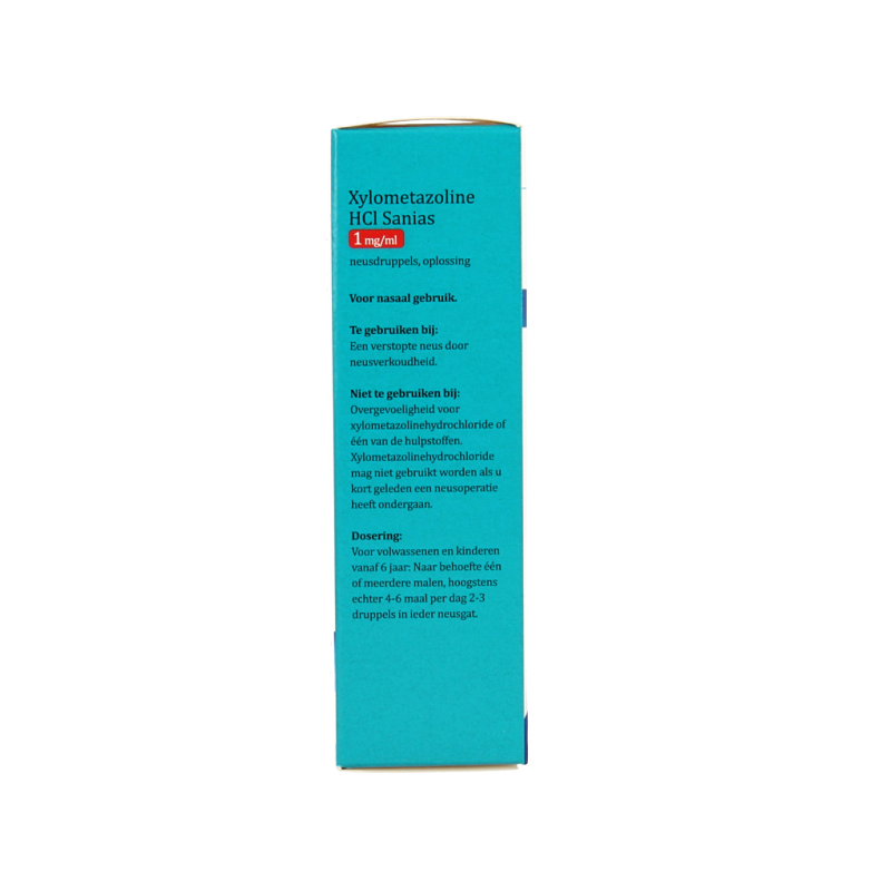 Sanias Xylometazoline HCI 1mg druppels 10 Milliliter