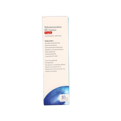 Sanias Xylometazoline HCI 1mg druppels 10 Milliliter