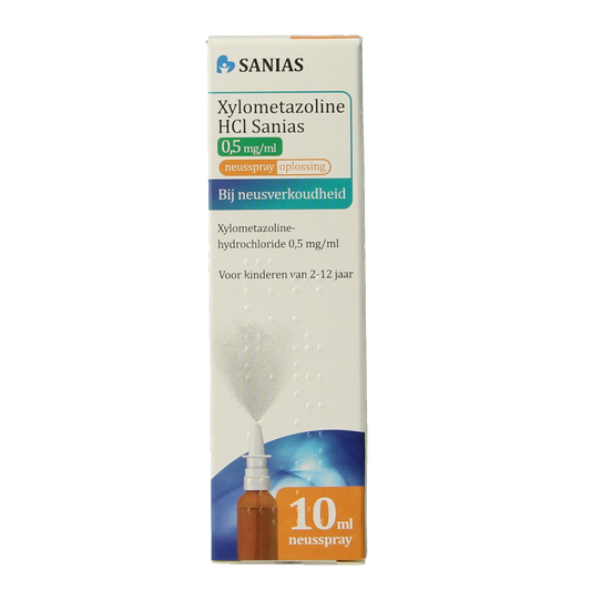 Sanias Xylometazoline HCI 0.50mg spray 10.00 Milliliter