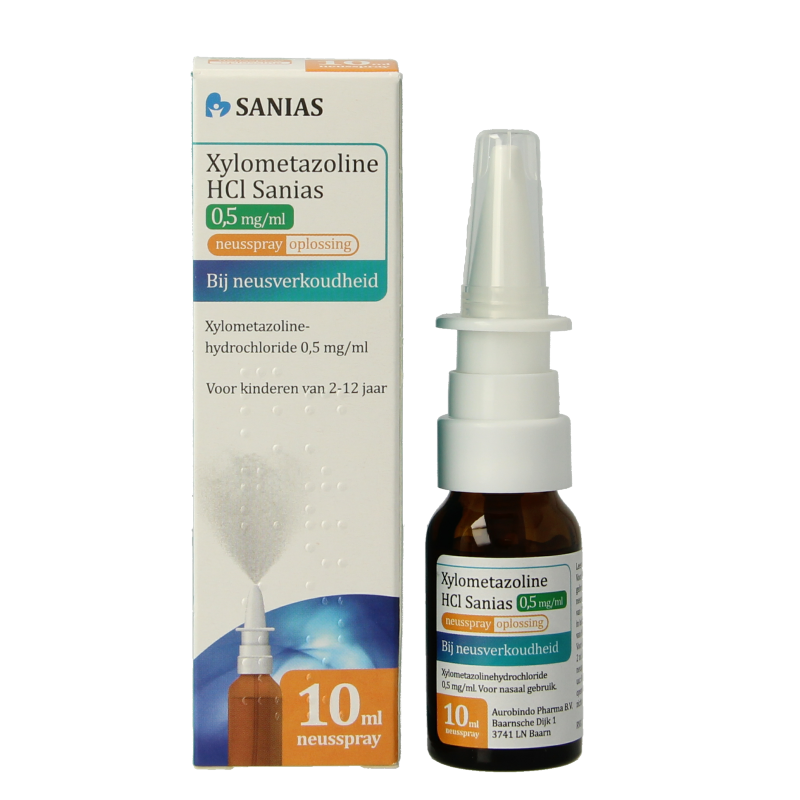 Sanias Xylometazoline HCI 0.50mg spray 10 Milliliter