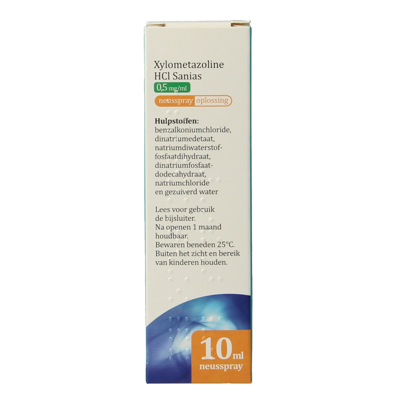 Sanias Xylometazoline HCI 0.50mg spray 10 Milliliter