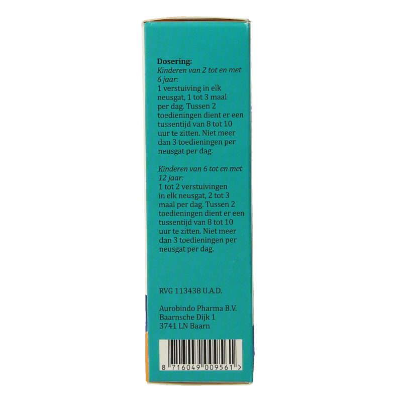 Sanias Xylometazoline HCI 0.50mg spray 10 Milliliter