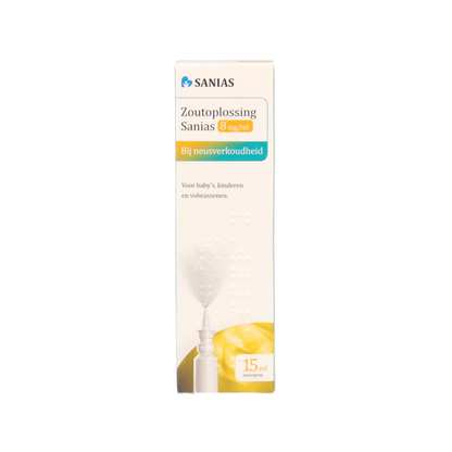 Sanias Zoutoplossing neusspray 8mg/ml 15 Milliliter