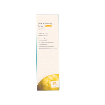 Sanias Zoutoplossing neusspray 8mg/ml 15 Milliliter