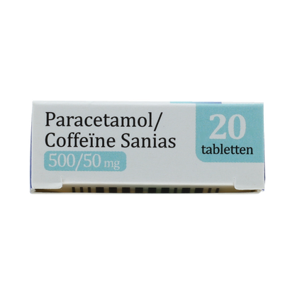 Sanias PARACETAMOL/COFFEINE SANIAS TABLET 500/50 MG AV 20.00 Stuks