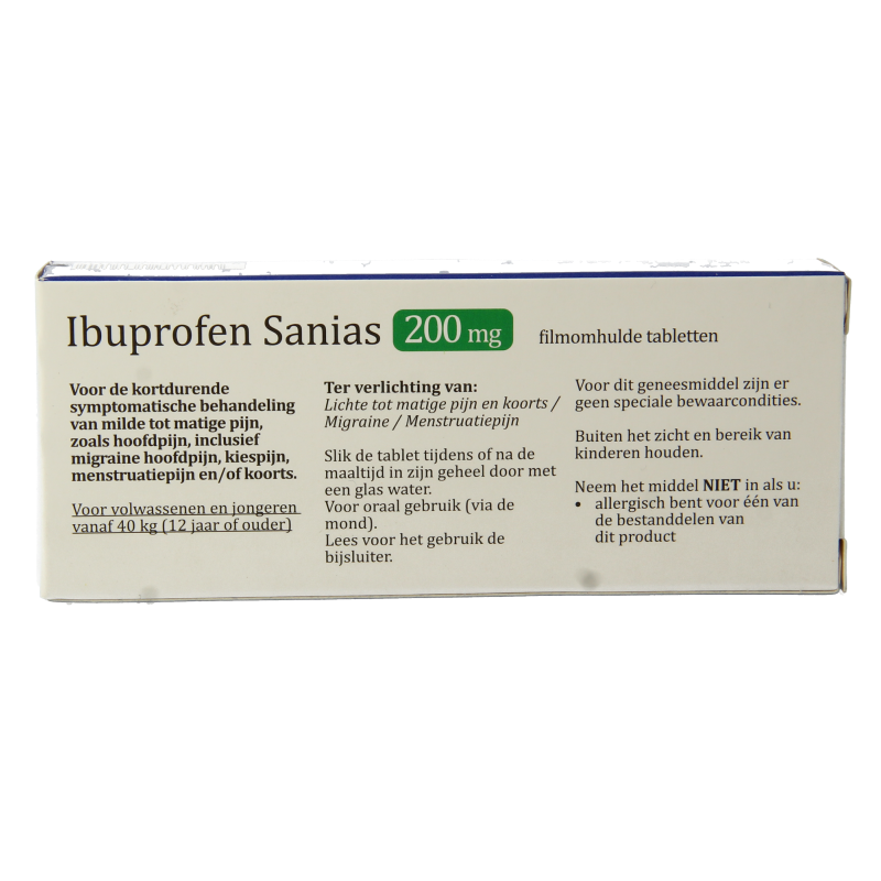 Sanias Ibuprofen 200mg  24 Stuks