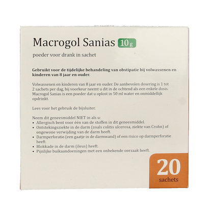 Sanias Macrogol poeder 20 Stuks