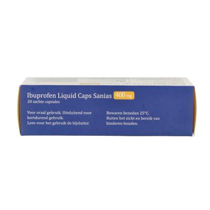 Sanias Ibuprofen liquid 400mg 20 Capsules