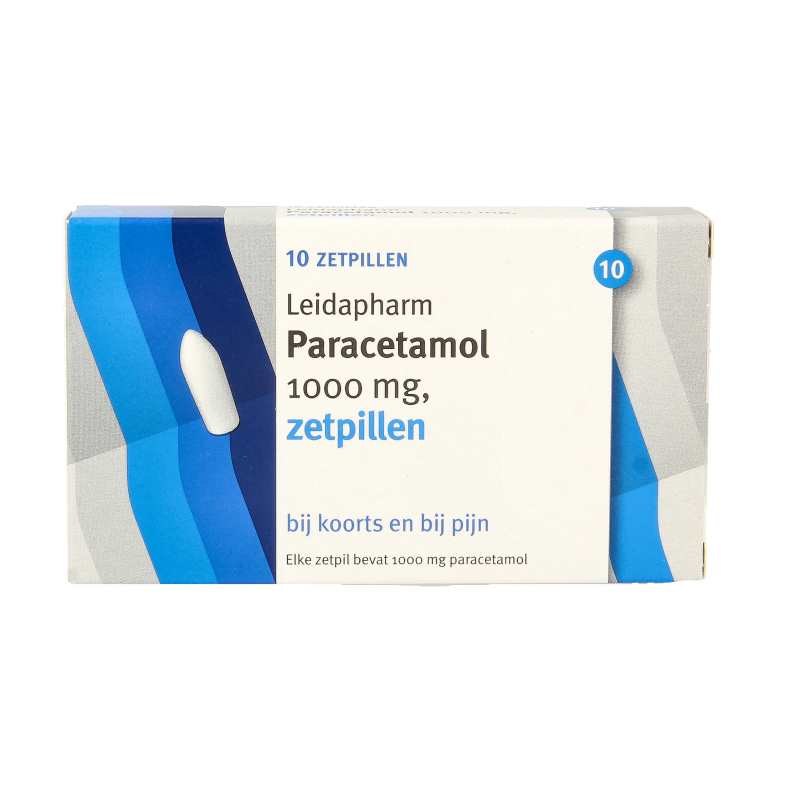 Leidapharm Paracetamol 1000mg zetpil 10 Zetpillen