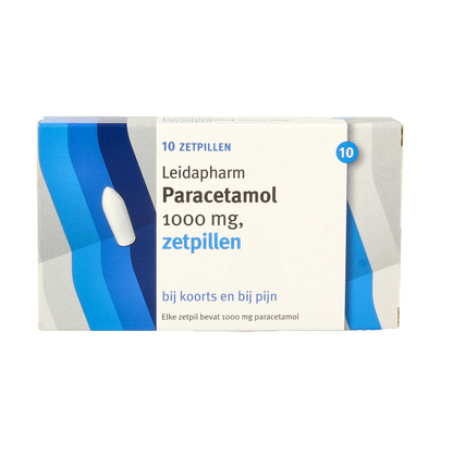 Leidapharm Paracetamol 1000mg zetpil 10.00 Zetpillen