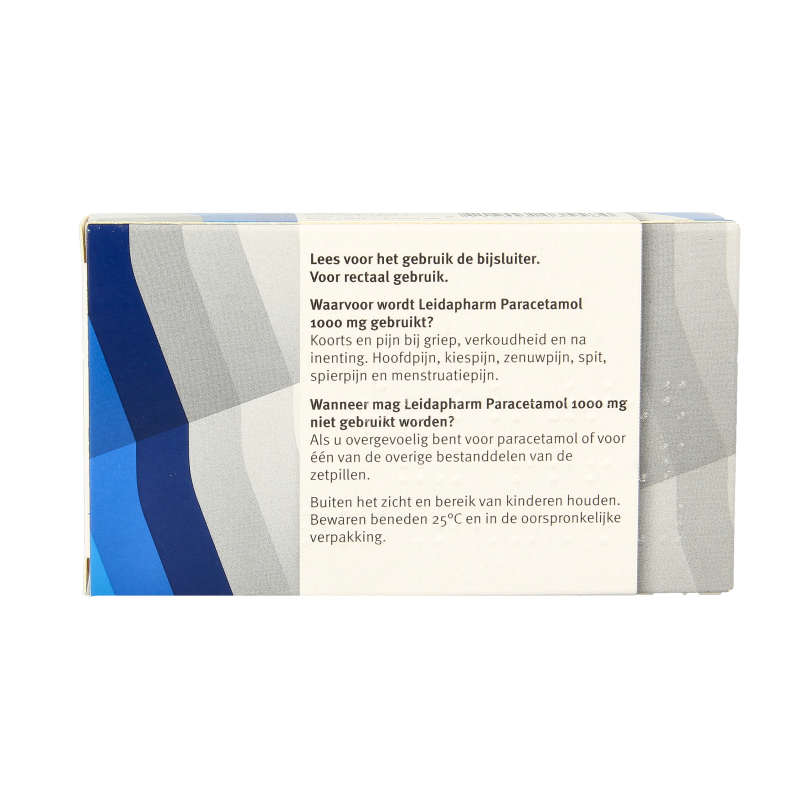 Leidapharm Paracetamol 1000mg zetpil 10 Zetpillen