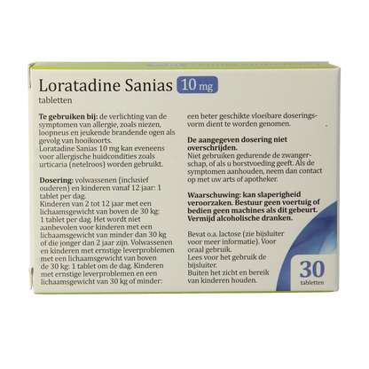 Sanias Loratadine 10mg 30.00 Tabletten