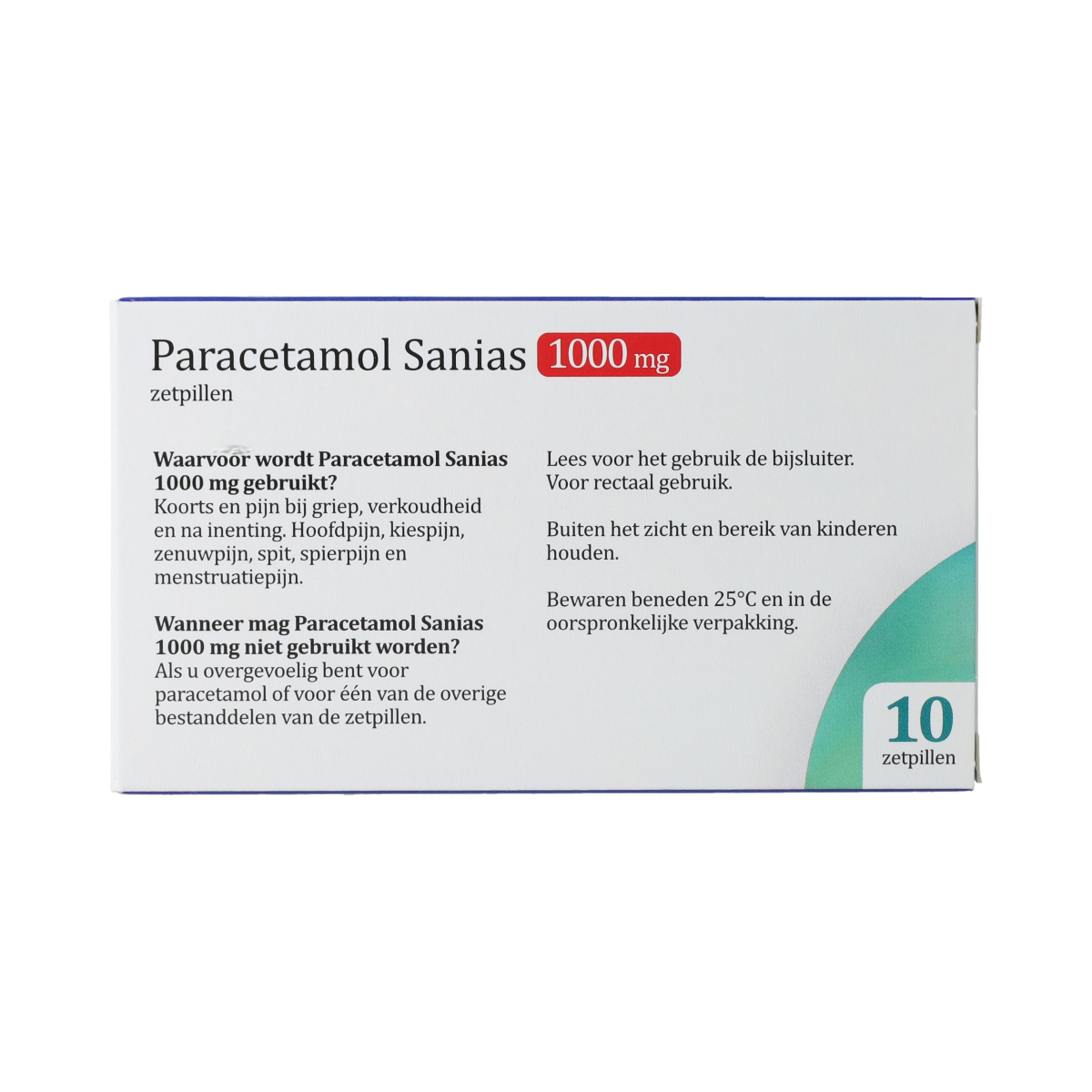 Sanias PARACETAMOL SANIAS ZETPIL 1000 MG 10.00 Stuks
