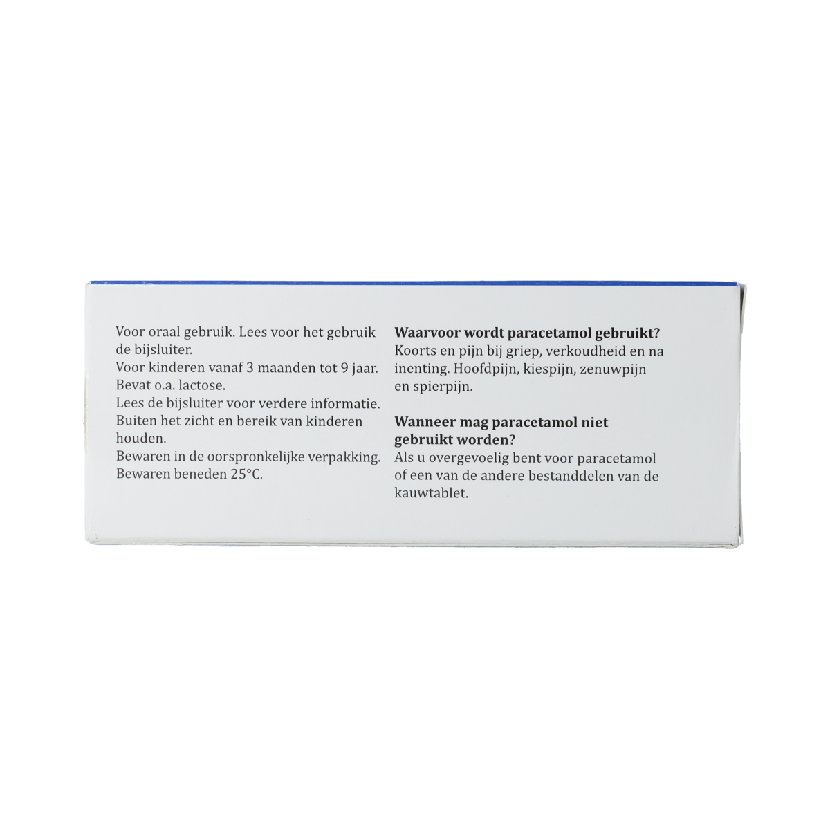 Sanias PARACETAMOL SANIAS VOOR KIND KAUWTABLET 120 MG 10.00 Stuks