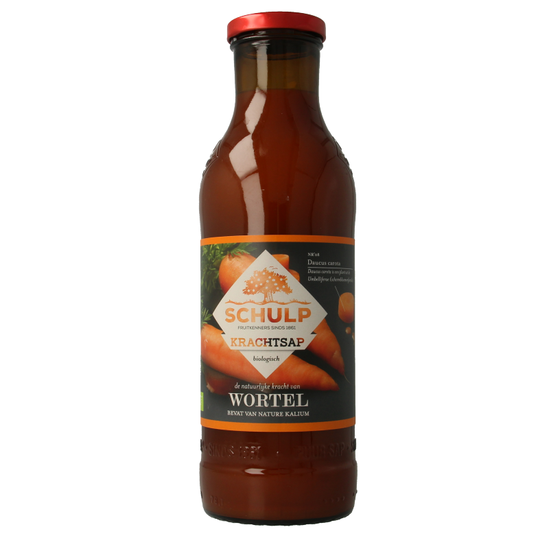 Schulp Krachtsap wortelsap puur bio 750 Milliliter