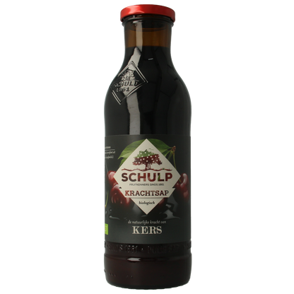 Schulp Krachtsap kersensap puur bio 750 Milliliter