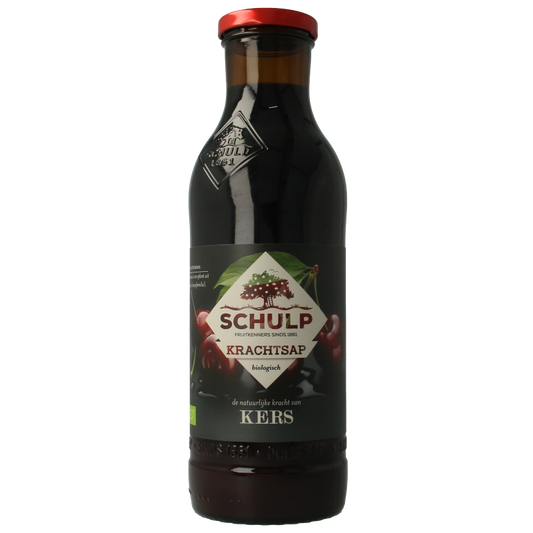 Schulp Krachtsap kersensap puur bio 750 Milliliter