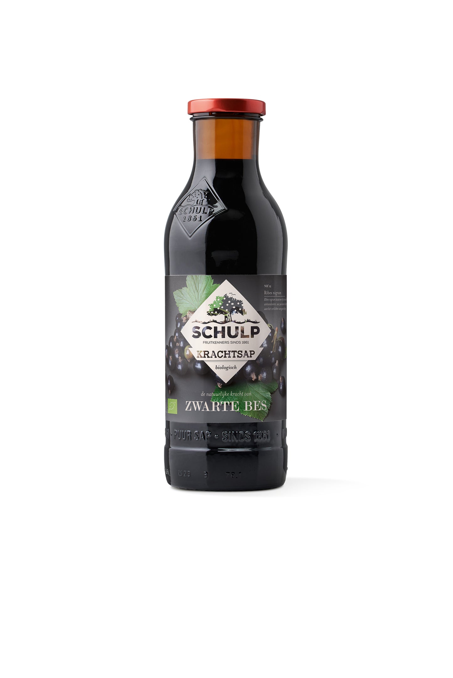 Schulp Krachtsap zwarte bessensap bio 750.00 Milliliter