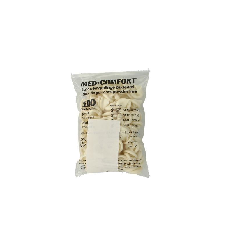 Med Comfort Vingercondoom latex S2 100 Stuks