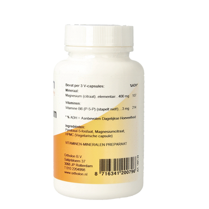 Ortholon Magnesium citraat 60 Vegetarische capsules