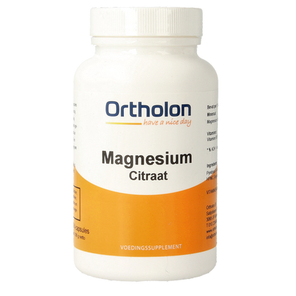 Ortholon Magnesium citraat 120 Vegetarische capsules