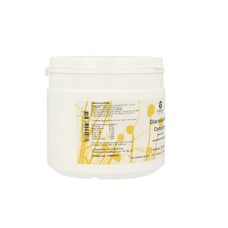 Groene Os Glucosamine complex hond/kat 250 Gram