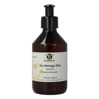 Groene Os Vis omega hond/kat 250 Milliliter