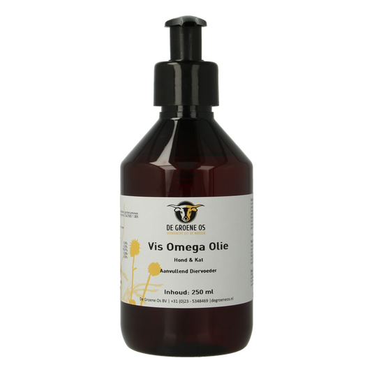 Groene Os Vis omega hond/kat 250 Milliliter