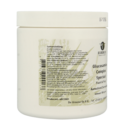 Groene Os Glucosamine complex speciaal paard/pony 500 Gram
