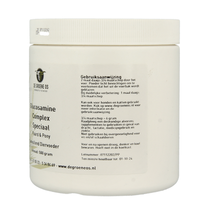 Groene Os Glucosamine complex speciaal paard/pony 500 Gram