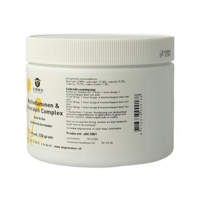 Groene Os Multi vitamine & mineralen complex hond/kat 250 Gram