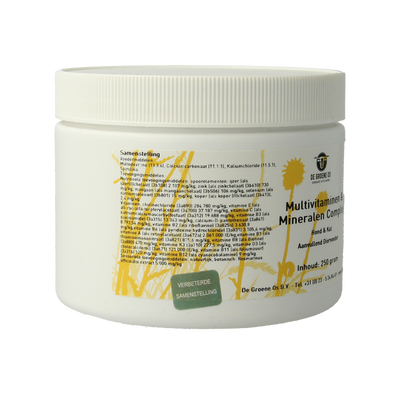 Groene Os Multi vitamine & mineralen complex hond/kat 250 Gram