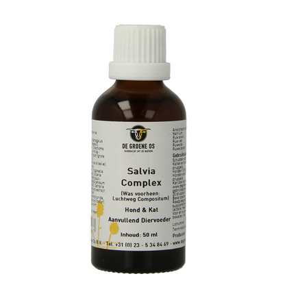 Groene Os Salvia complex hond/kat 50.00 Milliliter