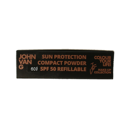 John van G Sun protection compact powder refillable 60 SPF50 1 Stuks