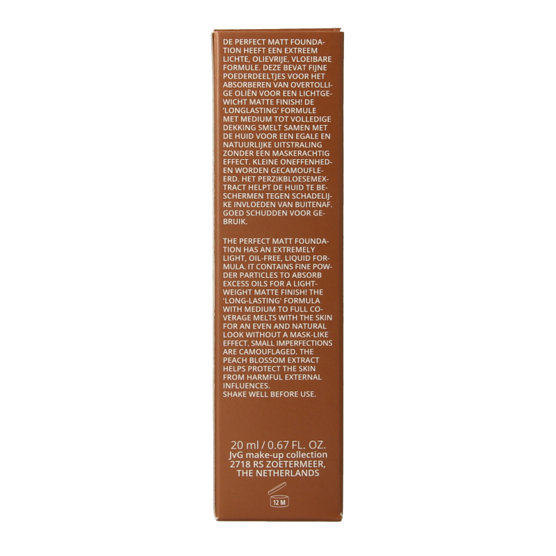 John van G Perfect matt foundation ll oil fr 08 20 Milliliter