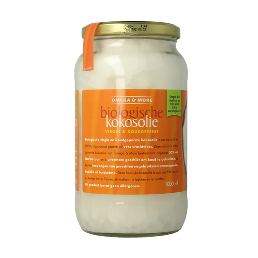 Omega & More Kokosolie extra virgin glas bio 1 Liter