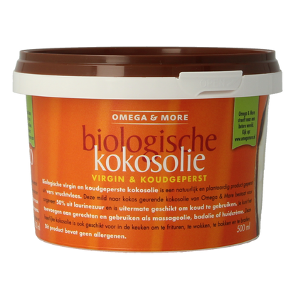 Omega & More Kokosolie extra virgin bio 500 Milliliter