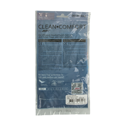 CLEAN-COMFORT Huishoudhandschoen blauw maat S 1 Paar