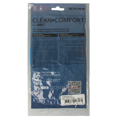 CLEAN-COMFORT Huishoudhandschoen blauw maat M 1 Paar