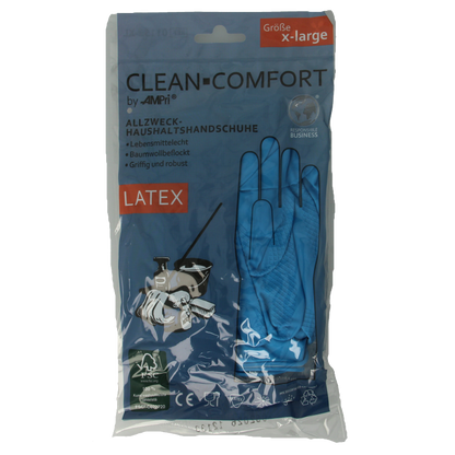 CLEAN-COMFORT Huishoudhandschoen blauw maat XL 1 Paar