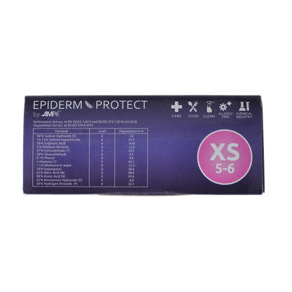 Epiderm Protect Nitriel onderzoekhandschoen poedervrij XS blauw 100 Stuks