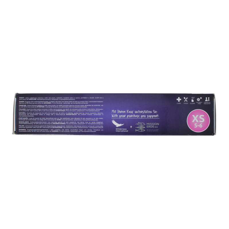 Epiderm Protect Nitriel onderzoekhandschoen poedervrij XS blauw 100 Stuks