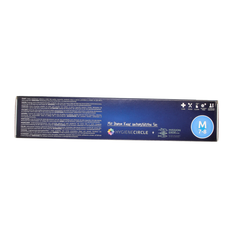 Epiderm Protect Nitriel onderzoekhandschoen poedervrij M blauw 100 Stuks